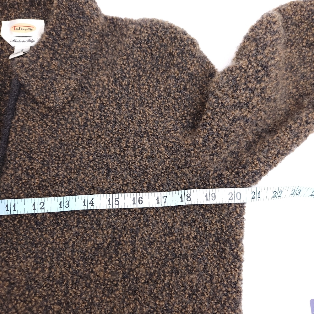 Talbots Wool Zipper Closure Cardigan Sweater Made in Italy - Picture 8 of 11